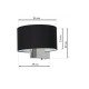 Wall Lamp Casino with shade Black Silver