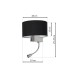 Wall Lamp Casino Hotel with shade Black Silver