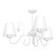Kids Lamp White with White Lampshade 3 bulbs E14