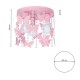 Kids Ceiling light ANGRELICE Metal pink with butterflies and crystals