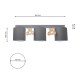 Ceiling Lamp Mis with Wooden Bears Grey