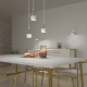 Multi-Light Pendant Lamp Arena with shade 3xGX53 Ø30cm White Gold