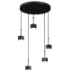 Multi-Light Pendant Lamp Arena with shade 5xGX53 Ø44cm Black Gold