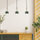 Multi-Light Pendant Lamp Arena with shade 3xGX53 Green Gold