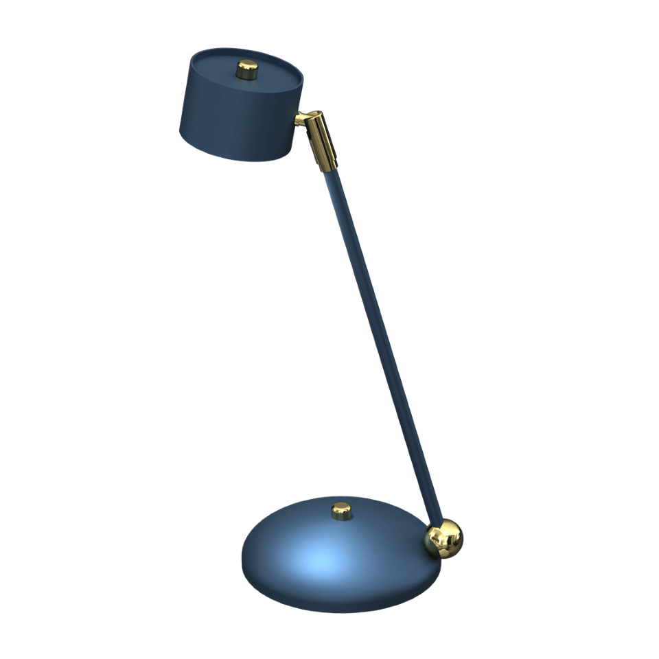 Table Lamp Arena with shade Blue Gold