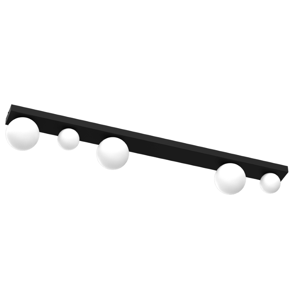 Φωτιστικό Οροφής Bibione 110cm Μαύρο με Λευκό