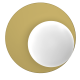 Φωτιστικό Οροφής Bibione 20cm Λευκό με Χρυσό
