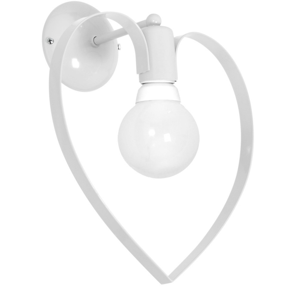 Childrens Wall Lamp Amore White