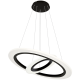 LED Κρεμαστό Φωτιστικό Cosmo Ø50cm 36W Μαύρο
