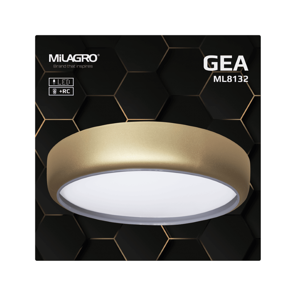 LED Ceiling Lamp Gea Ø39cm Gold