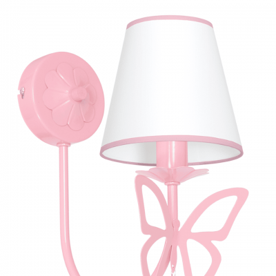 Children's Wall Lamp Charlotte with shade Pink