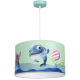 Childrens Pendant Lamp Delfinka Finka with shade Blue