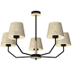 Multi-Light Pendant Lamp Etna with shade 5xE27 Ø65cm Black