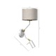 Wall Lamp Lino Biel Hotel with shade White Linen