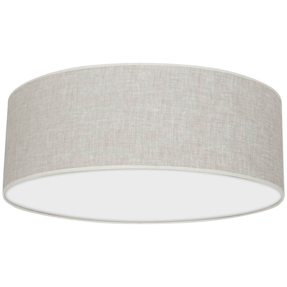 Multi-Light Ceiling Lamp Lino Biel with shade Ø50cm White Linen