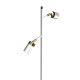 Επιδαπέδιο Φωτιστικό Joker 155cm Λευκό με Χρυσό