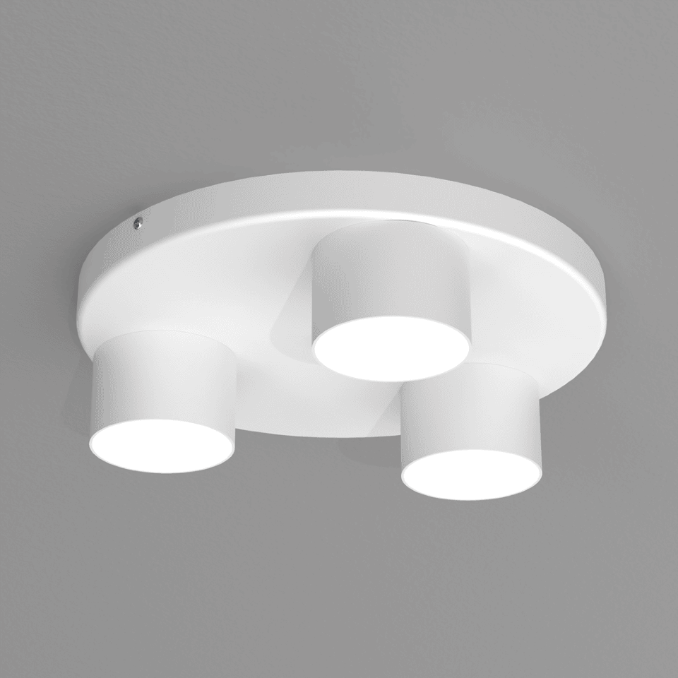 Childrens Multi-Light Ceiling Lamp Dixie with shade Ø29cm White