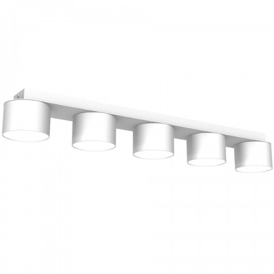 Children's Multi-Light Ceiling Lamp Dixie with shade 60cm White
