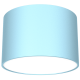 Παιδικό Φωτιστικό Οροφής Dixie με καπέλο 8cm Μπλε