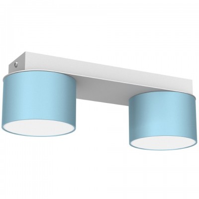 Children's Multi-Light Ceiling Lamp Dixie with shade 24cm Blue White