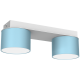 Childrens Multi-Light Ceiling Lamp Dixie with shade 24cm Blue White