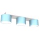Childrens Multi-Light Ceiling Lamp Dixie with shade 34cm Blue White