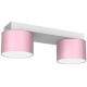 Παιδικό Φωτιστικό Οροφής Dixie με καπέλο 24cm Ροζ με Λευκό