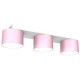 Childrens Multi-Light Ceiling Lamp Dixie with shade 34cm Pink White