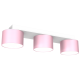 Παιδικό Φωτιστικό Οροφής Dixie με καπέλο 34cm Ροζ με Λευκό