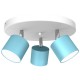Childrens Multi-Light Ceiling Lamp Dixie Adjustable with shade Ø29cm Blue White