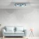 Childrens Multi-Light Ceiling Lamp Dixie Adjustable with shade 60cm Blue White