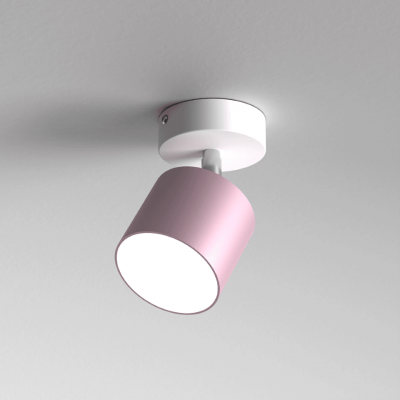 Children's Ceiling Lamp Dixie Adjustable with shade 8cm Pink White