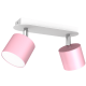Παιδικό Φωτιστικό Οροφής Dixie Κινητό με καπέλο 24cm Ροζ με Λευκό