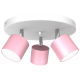 Παιδικό Φωτιστικό Οροφής Dixie Κινητό με καπέλο Ø29cm Ροζ με Λευκό