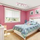 Childrens Multi-Light Ceiling Lamp Dixie Adjustable with shade 60cm Pink White