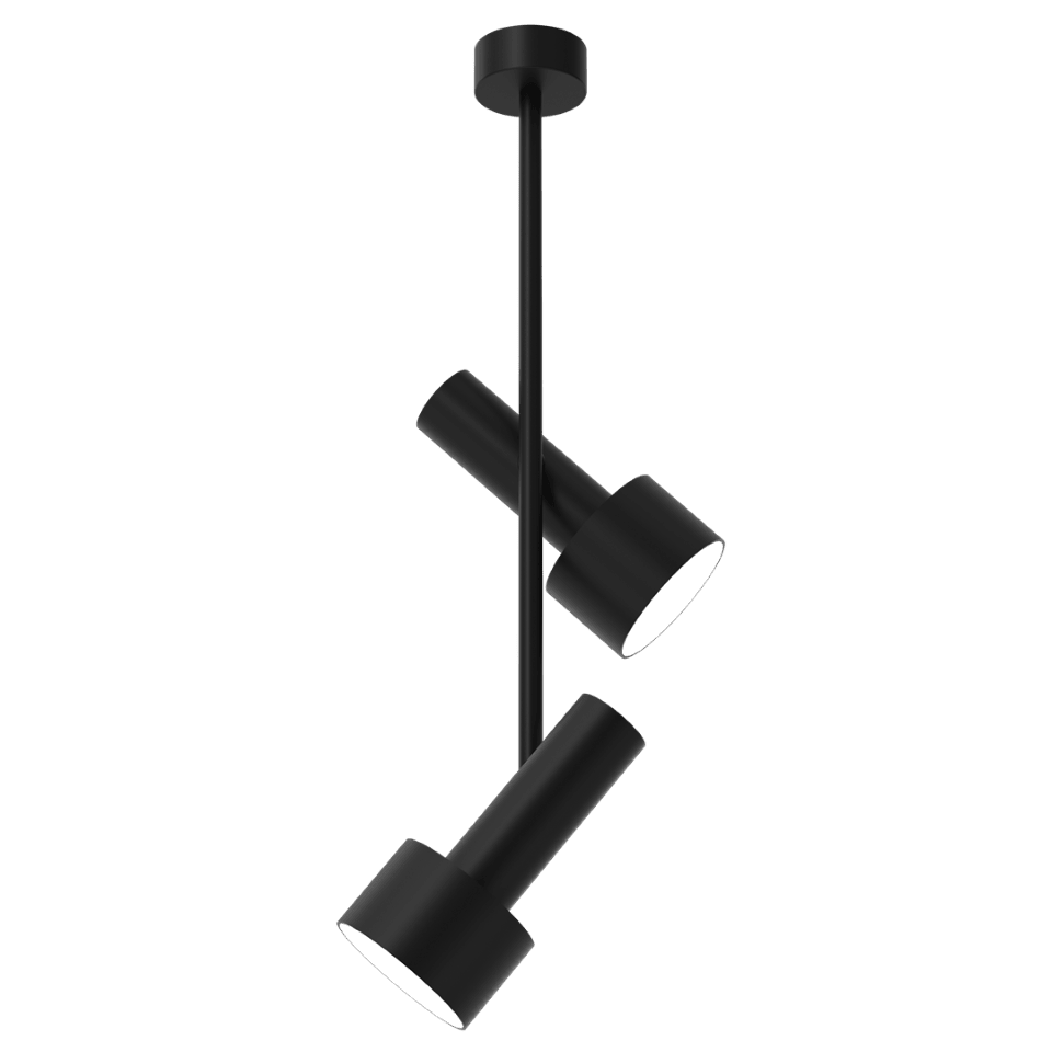Multi-Light Ceiling Lamp Linterna 2xGX53 Black
