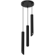 Κρεμαστό Φωτιστικό Corte 3xGU10 Ø30cm Μαύρο