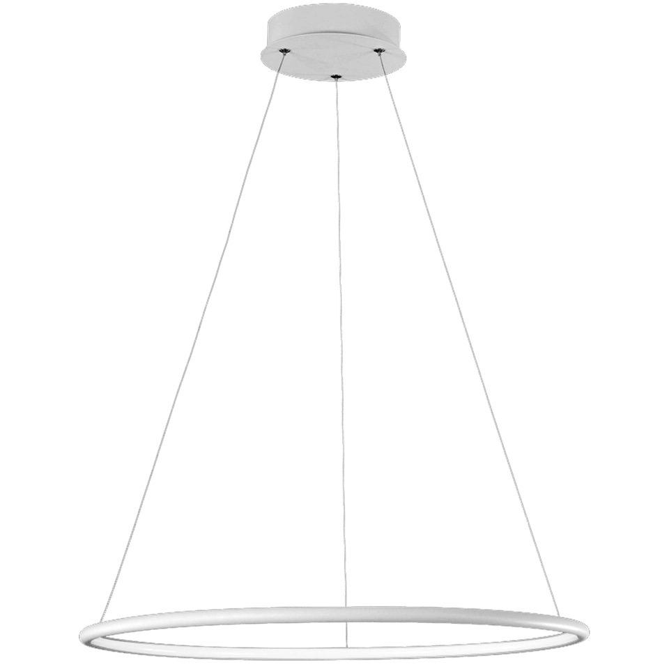 LED Κρεμαστό Φωτιστικό Orion Ø40cm 22W Λευκό