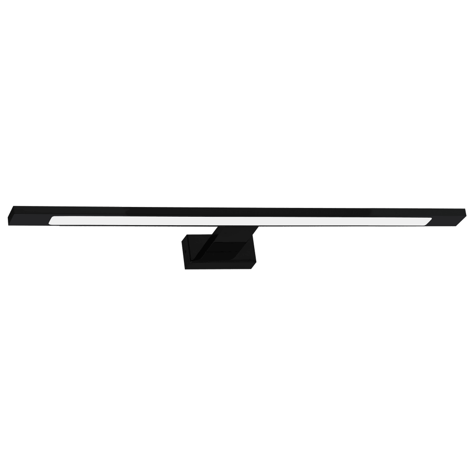 LED Απλίκα Τοίχου Shine IP44 12W 60cm Μαύρο