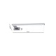 LED Wall Lamp Shine Right IP44 45cm Silver
