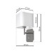 Wall Lamp Napoli with shade White Silver