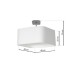 Ceiling Lamp Napoli with shade White Silver