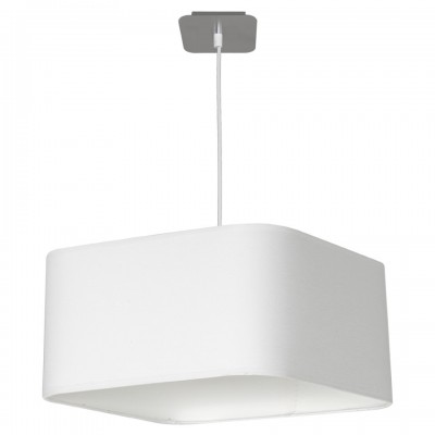 Pendant Lamp Napoli with shade White Silver