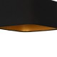 Φωτιστικό Οροφής Napoli με καπέλο Μαύρο με Χρυσό