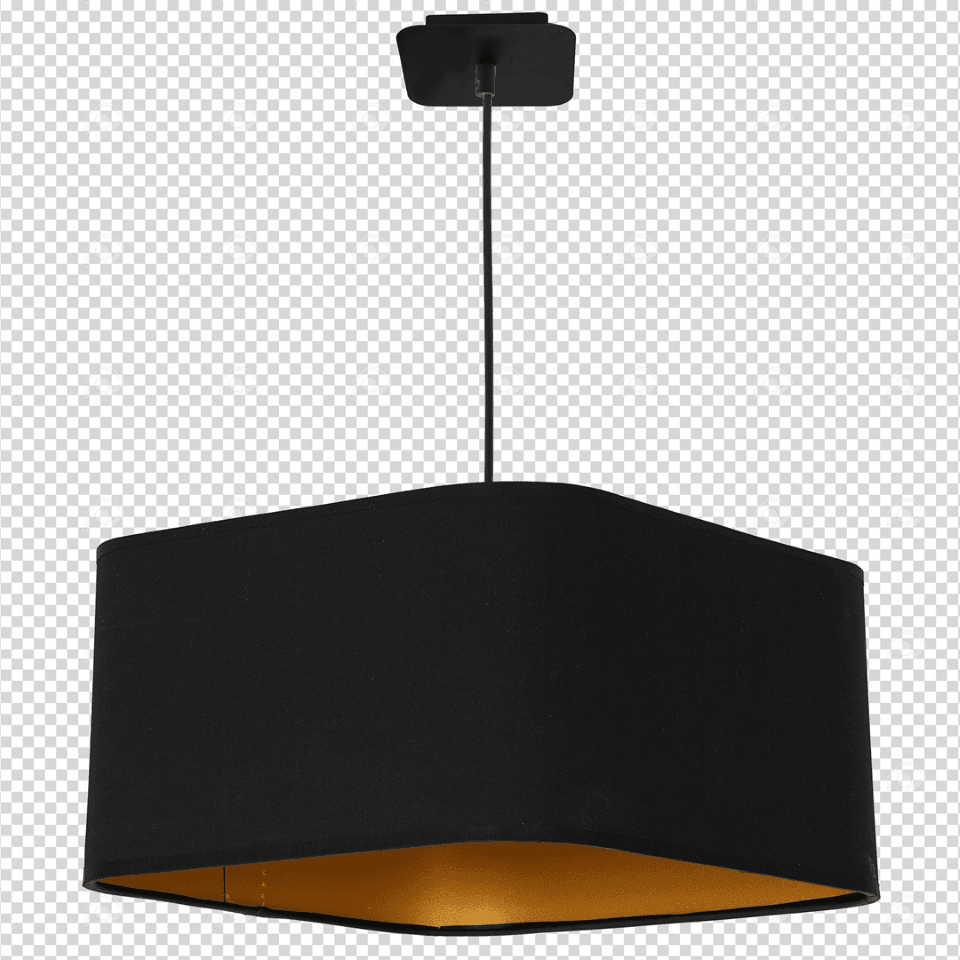Pendant Lamp Napoli with shade Black Gold