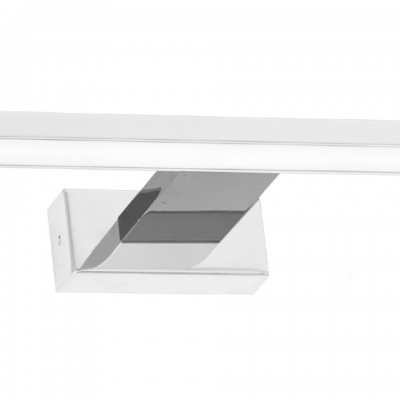 LED Wall Lamp Shine IP44 60cm White Silver