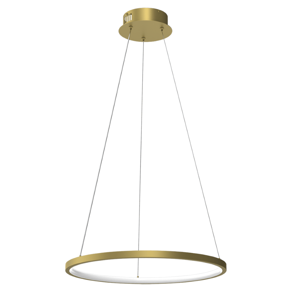 LED Κρεμαστό Φωτιστικό Rotonda 27W Ø50cm Χρυσό