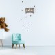 Childrens Pendant Lamp Miś with shade Ø37cm Grey
