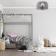 Childrens Multi-Light Ceiling Lamp Miś with shade Ø30cm Grey