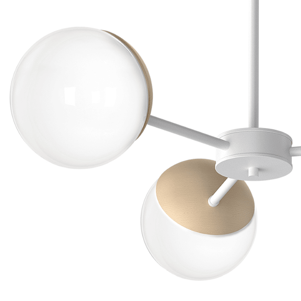 Multi-Light Pendant Lamp Sfera 65cm 3xE14 Ø65cm White